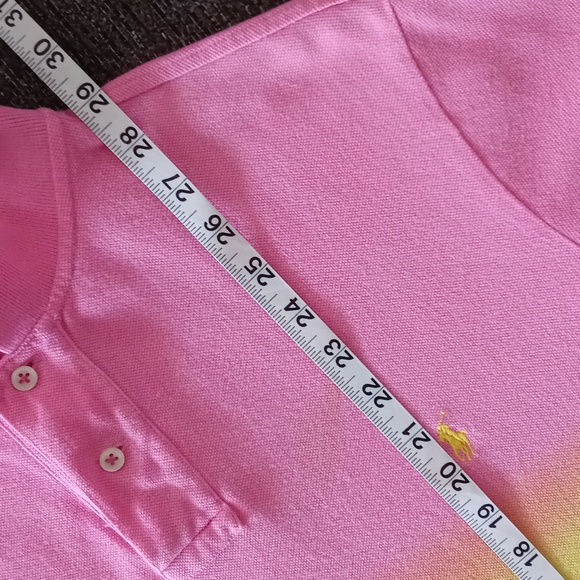 🌈VERY RARE/VTG Polo Ralph Lauren🌈 - Multicolor Ombre "Easter" Dip Dye S/S Polo - Picture 15 of 15